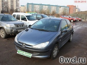 Битый автомобиль Peugeot 206