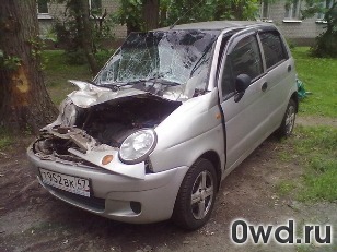 Битый автомобиль Daewoo Matiz