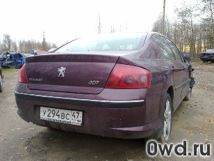 Битый автомобиль Peugeot 407