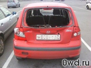 Битый автомобиль Hyundai Getz