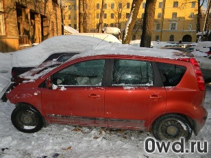 Битый автомобиль Nissan Note