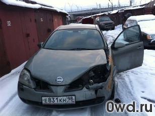 Битый автомобиль Nissan Primera